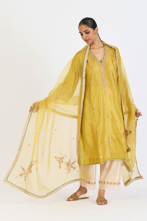 Archana Dupatta - Mint Green