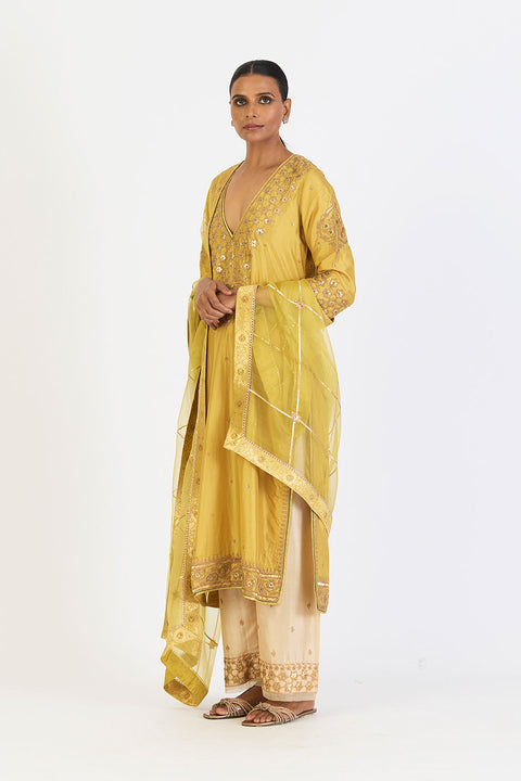 Tarini Kurta and Pant - Mint Green