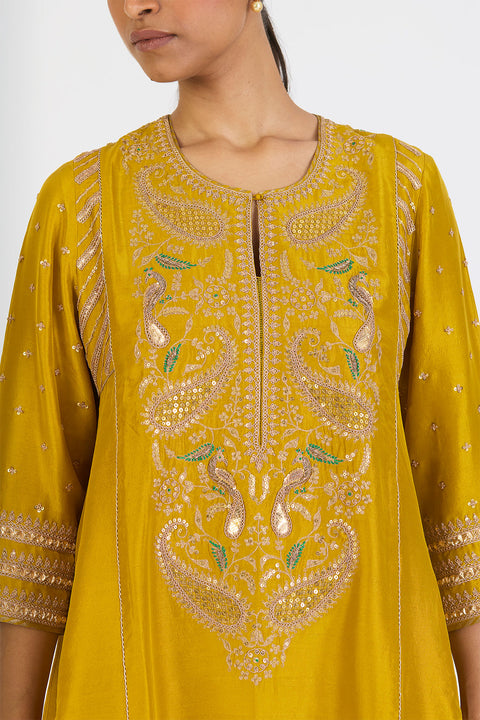 Riddhima Kurta and Pant - Lime