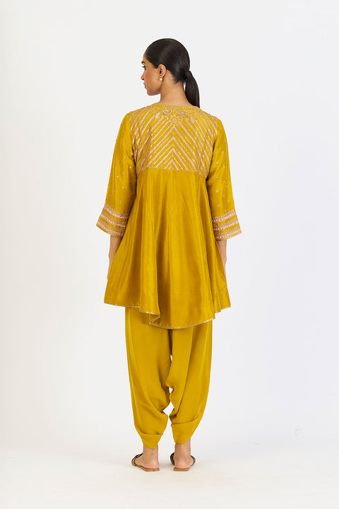 Riddhima Kurta and Pant - Lime