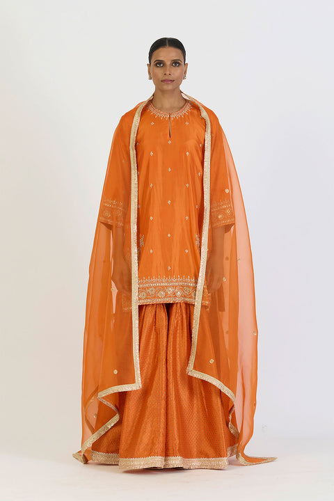Almas Dupatta - Orange