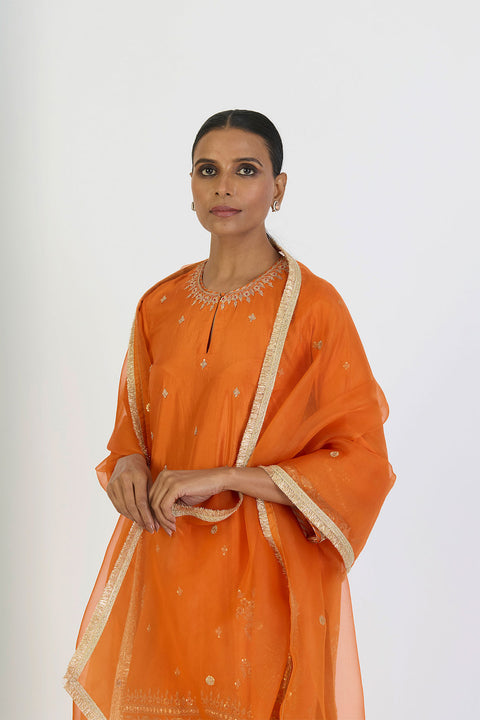 Almas Dupatta - Orange