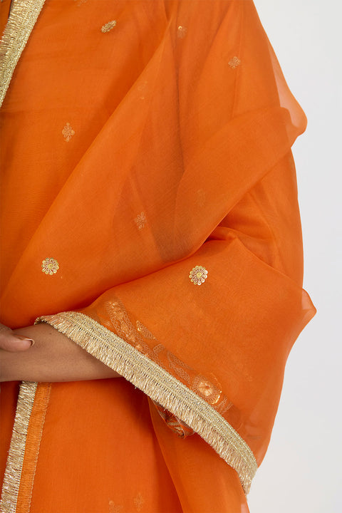 Almas Dupatta - Orange