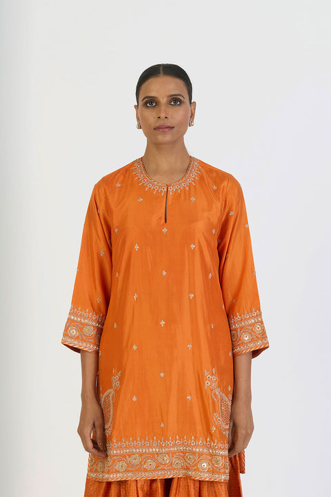 Amaya Kurta and Sharara - Orange