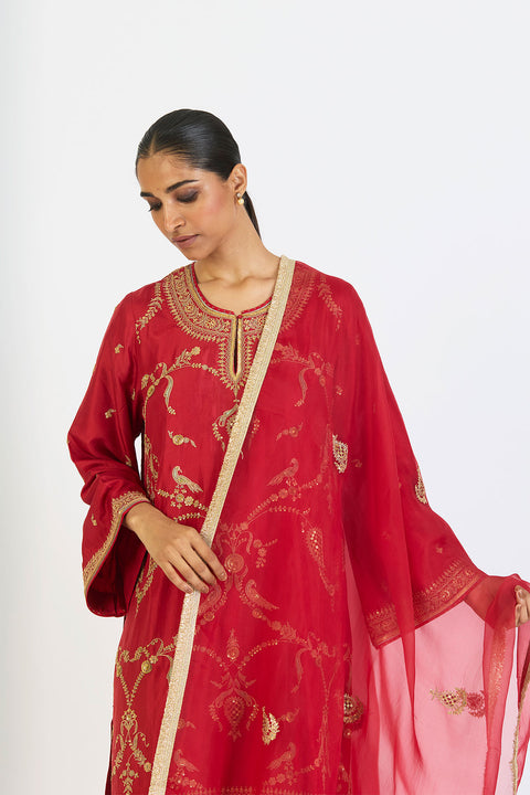 Aparna Dupatta - Red