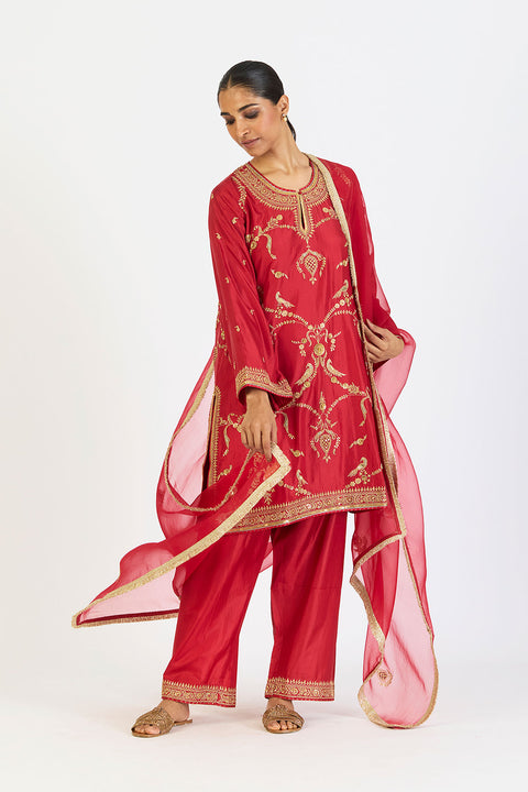 Aparna Dupatta - Red
