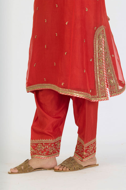 Aarohi Kurta and Pant - Rust