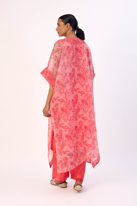 Gulnaar Kaftan and Pant - Pink