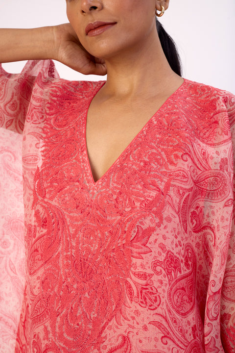 Gulnaar Kaftan and Pant - Pink
