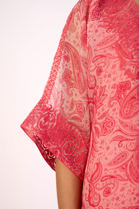 Gulnaar Kaftan and Pant - Pink