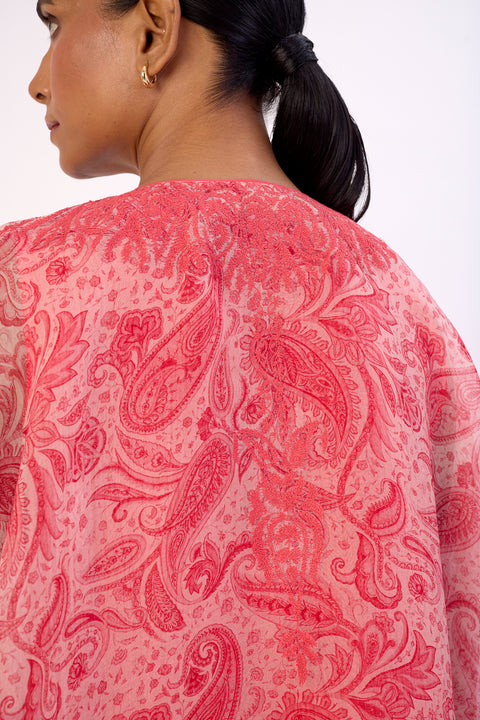 Gulnaar Kaftan and Pant - Pink