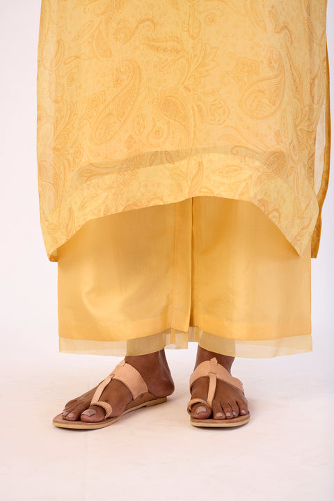 Gulnaar Kaftan and Pant - Yellow