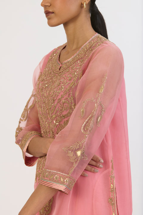Vamya Kurta and Pant - Pink
