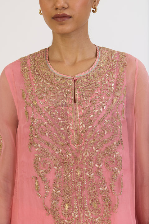 Vamya Kurta and Pant - Pink