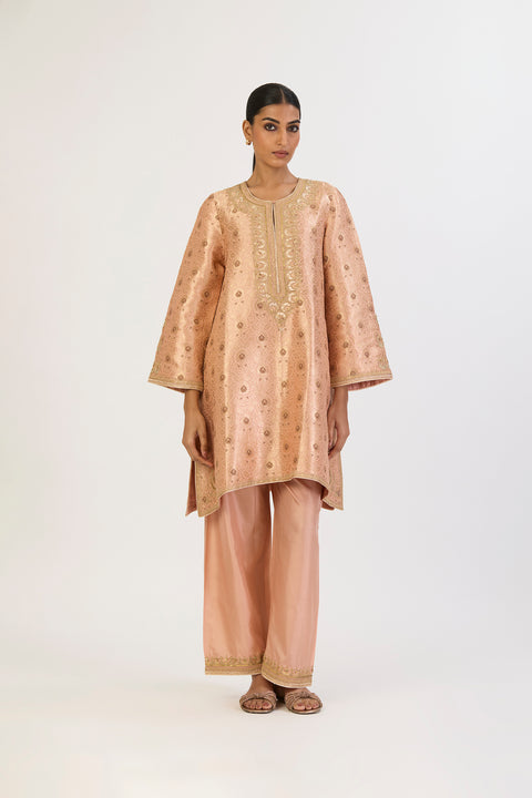 Suhasini Kurta and Pant - Peach