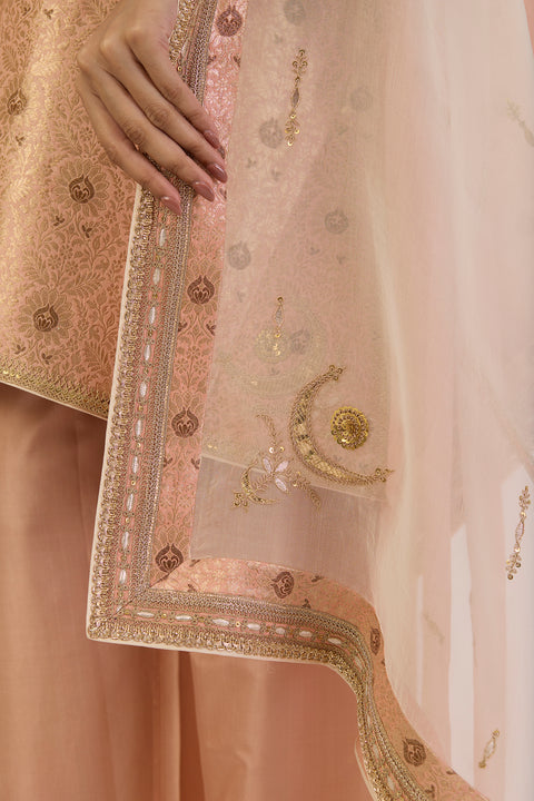 Kamakshi Dupatta - Peach