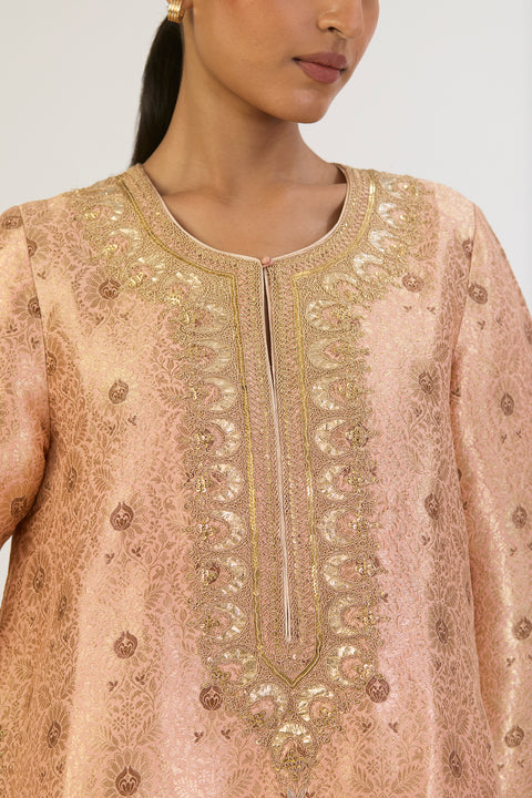 Suhasini Kurta and Pant - Peach