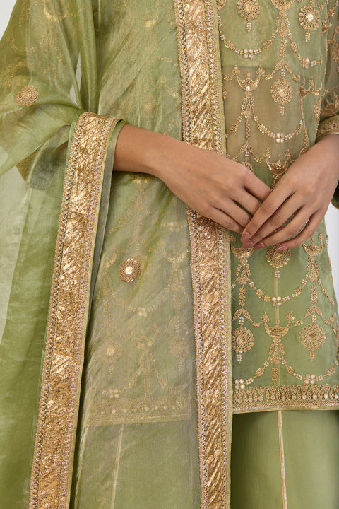 Tarang Dupatta - Sea Green