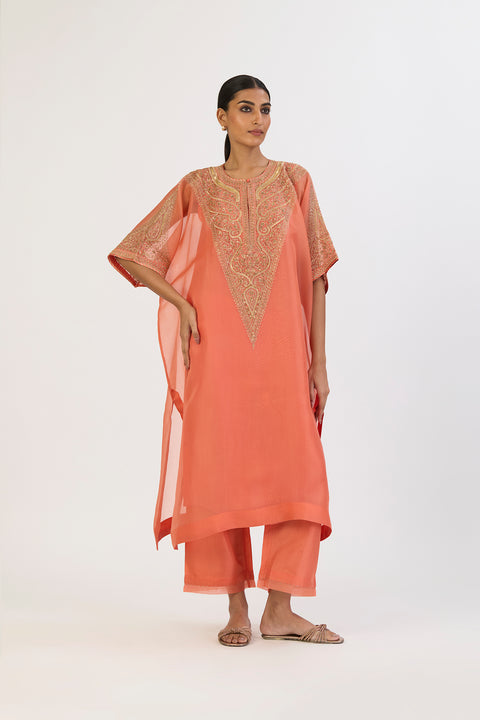 Avanti Kaftan and Pant - Coral