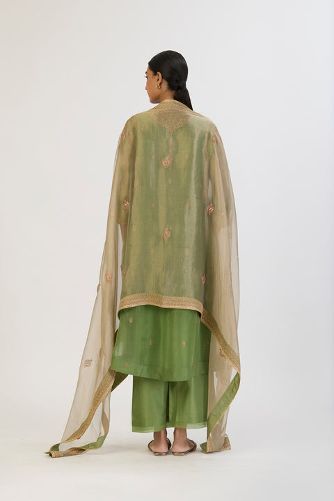 Vibhuti Dupatta - Sea Green