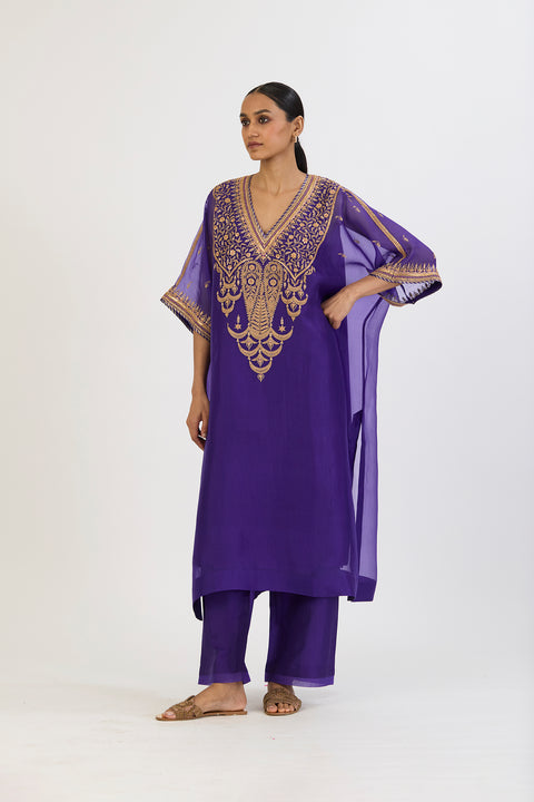 Shambhavi Kaftan and Pant - Purple