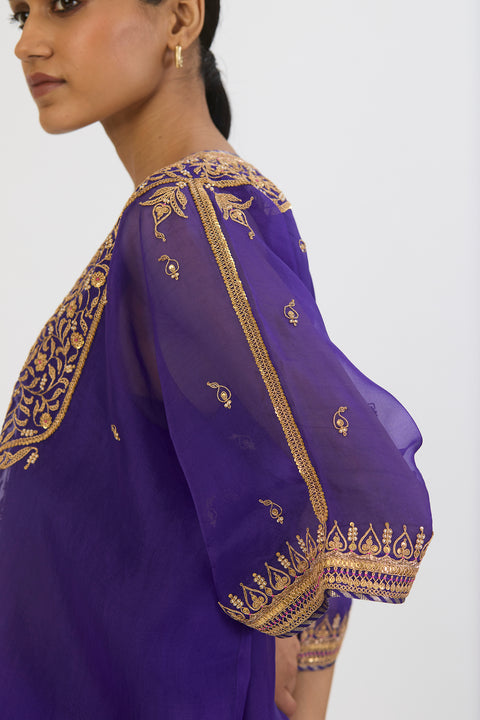 Shambhavi Kaftan and Pant - Purple