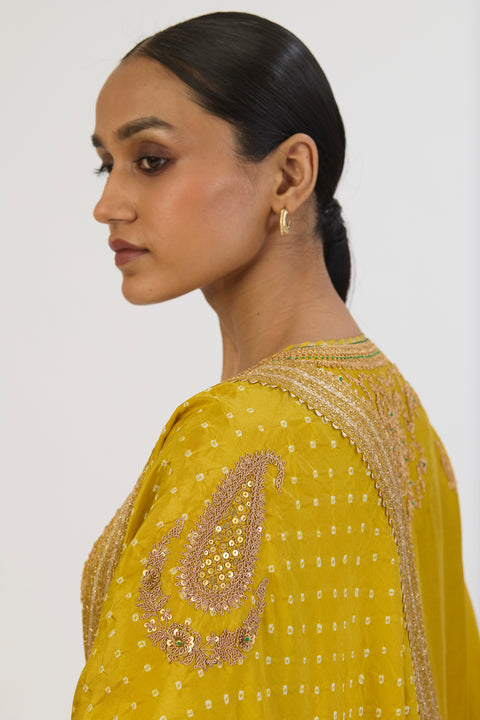 Ishani Kurta and Pant - Lime Green