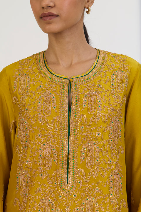 Ishani Kurta and Pant - Lime Green