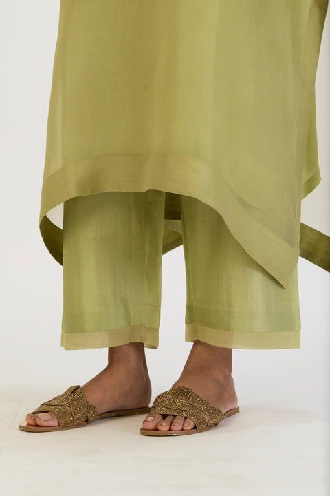 Shambhavi Kaftan and Pant - Sea Green