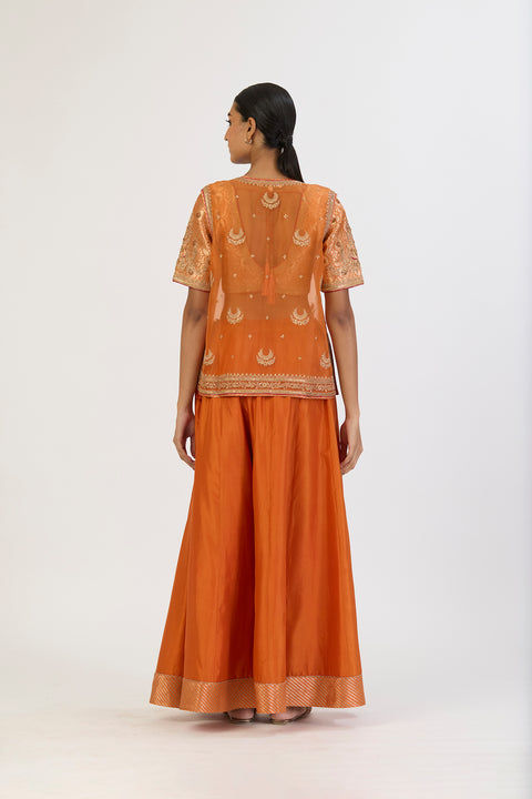Afreen Sharara Set- Oats