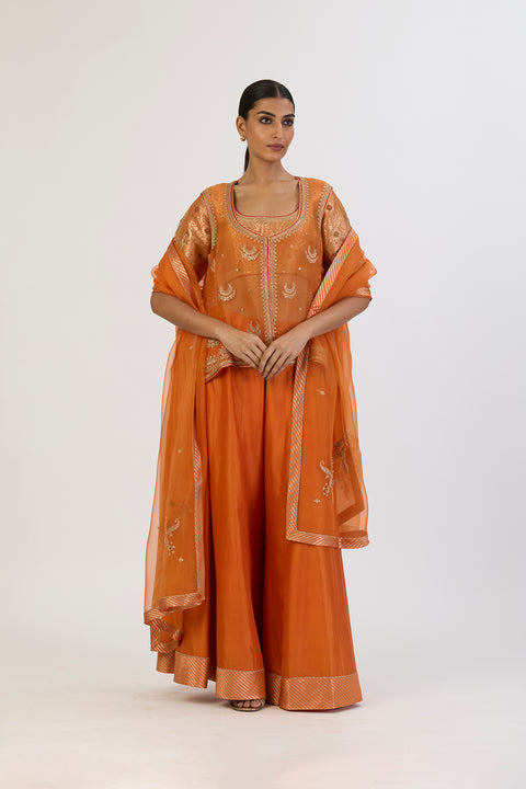 Archana Dupatta - Orange