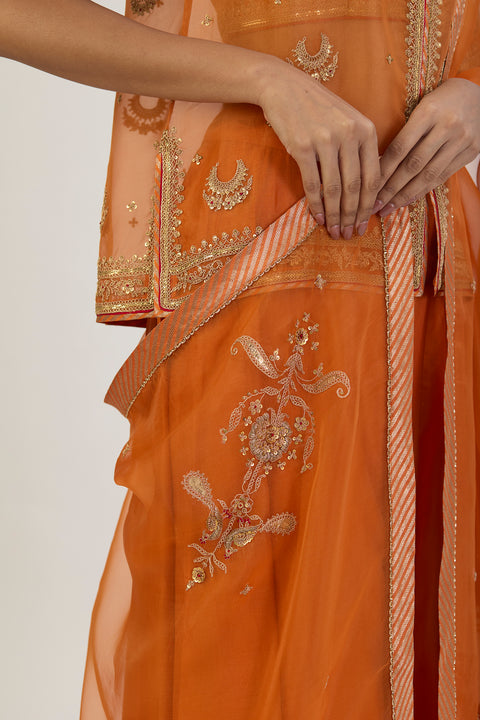 Archana Dupatta - Orange