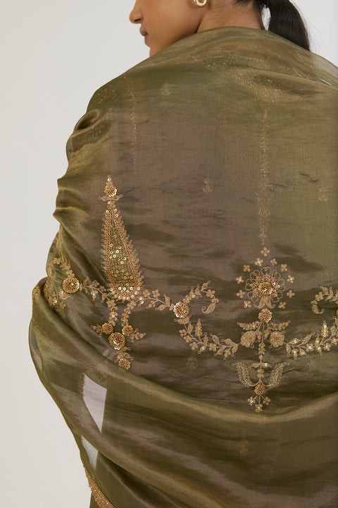 Mridula Dupatta - Mehndi Green