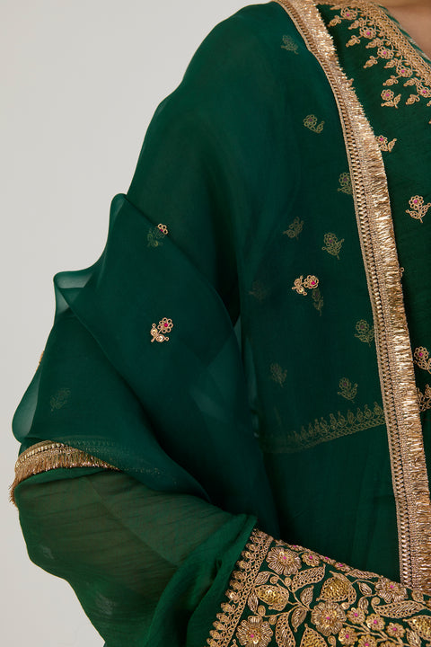 Rasa Dupatta - Green