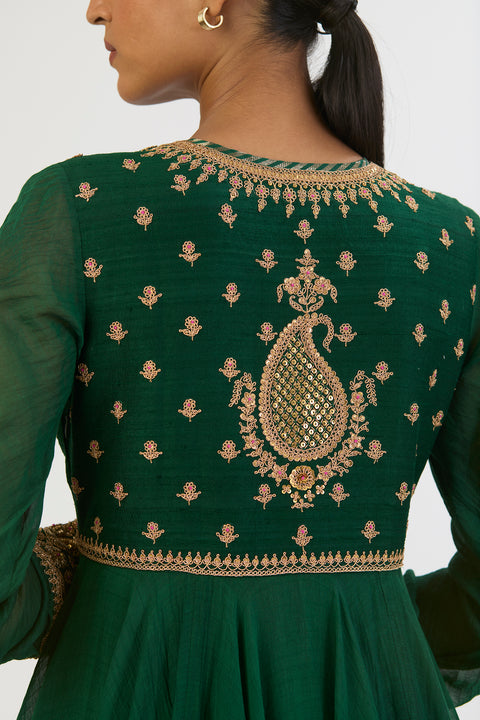 Neelima Anarkali - Green