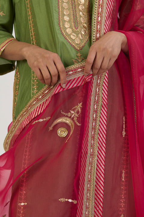 Yashika Dupatta - Dark Pink