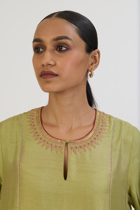 Mehar Kurta and Pant - Sea Green