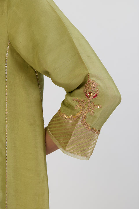 Mehar Kurta and Pant - Sea Green