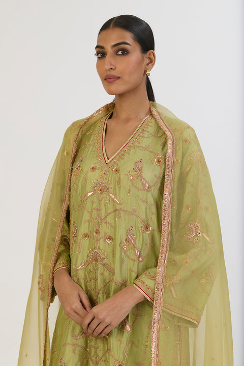 Advika Dupatta - Sea Green