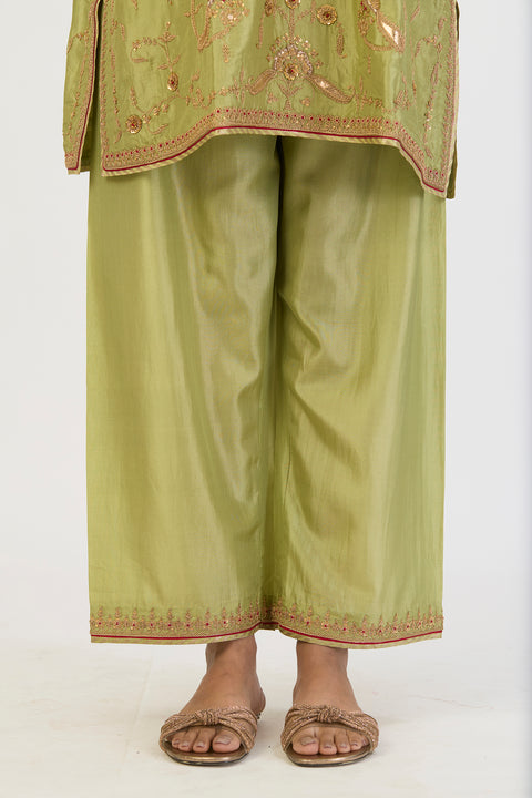 Abhira Kurta and Pant - Sea Green
