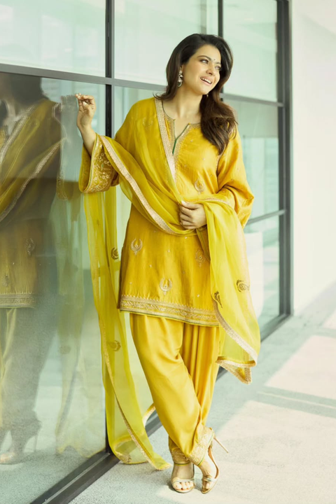 Ahaya Kurta and Pant-Lime Green