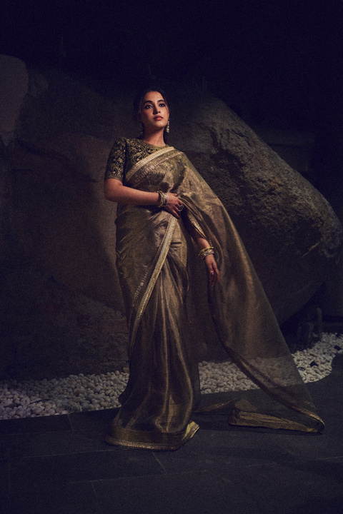 Preet Saree-Beige